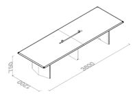Meubles de bureau modernes, table de réunion, longues tables de conférence, prises électriques, modulaires, écologiques, durables, salle à manger scolaire