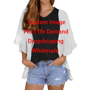 Yüksek kaliteli şifon nefes rahat kadın üstleri ve bluz polinezya tribal tasarım yaz plaj cover up hawaii kimono hırka <span class=keywords><strong>ca</strong></span> - Product Image 5