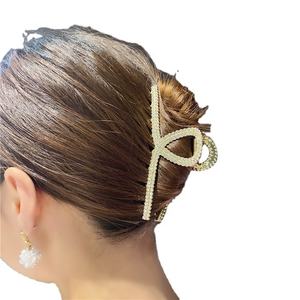 时尚水钻珍珠发夹时尚金属发夹女士发饰 - Product Image 4