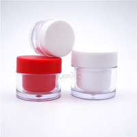 Petit pot cosmétique vide à double paroi en PP avec couvercle à vis 10ml 10g pour emballage de soins de la peau