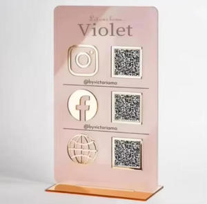 Letrero Comercial Personalizado, Letrero de Contacto Social, Logotipo, Instagram, Facebook, Ícono Dorado, Regalo, Decoración, Apertura de Nueva <span class=keywords><strong>Tienda</strong></span> - Product Image 4