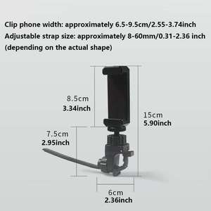 Support de téléphone réglable pour trompette, support de téléphone pour instrument en <span class=keywords><strong>cuivre</strong></span>, clip 360° °   Rotation pour trompette, oboe et clarinette - Product Image 2