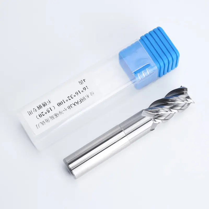 HUHAO AX38 High Precision CNC 6-20mm carbide cutting 4 Flute End Mill for steel H04232401