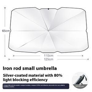 Parapluie de rideau de protection solaire de parasol de voiture de vitesse avant télescopique pour le pare-soleil pliant d'isolation thermique pour des voitures - Product Image 6