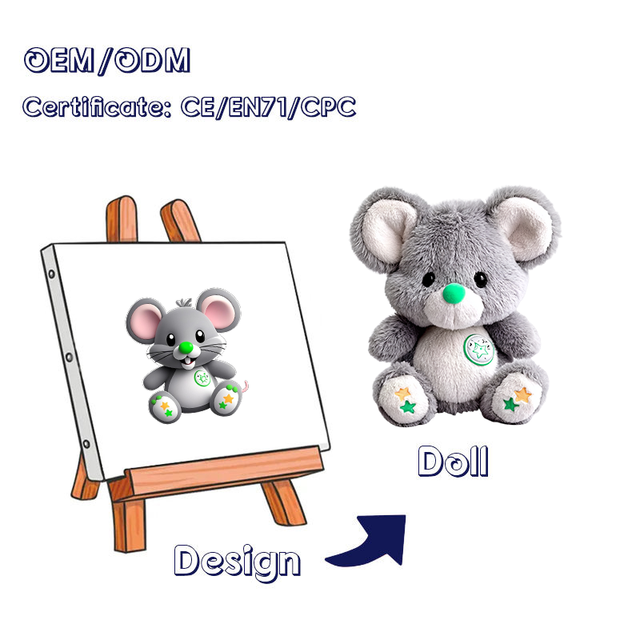 Factory Custom Stuffed Animals Mouse Toys Dolls Custom-made Plush Toy Mascot Design Proofing