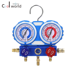 COOLWORLD CT-636 Boa Qualidade Brass Valve Body <span class=keywords><strong>Manifold</strong></span> <span class=keywords><strong>Gauge</strong></span> Conjunto com Visão De Vidro - Product Image 2