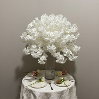 Boule de fleurs en plastique en gros, grande boule de roses, centre de table, boule de fleurs rose pour décoration de mariage