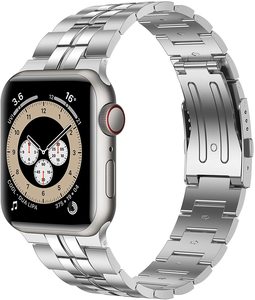 Keepwin Cinturino per Orologio in Titanio di Tendenza per <span class=keywords><strong>Watch</strong></span> 9 8 7 6 <span class=keywords><strong>5</strong></span> 4 3 2 1 38/<span class=keywords><strong>40</strong></span>/41 42/44/45/49 <span class=keywords><strong>mm</strong></span> - Product Image 2