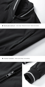Giacca Bomber Casual di Alta Qualità Personalizzata con Colletto Rialzato, Stile Varsity, <span class=keywords><strong>Marca</strong></span> Vintage con Cerniera, Antivento e Traspirante per Uomo - Product Image 4