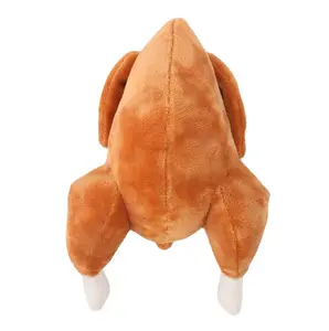 Peluche ripieno di pollo cane giocattolo da masticare squeaky interactive pet dog peluche