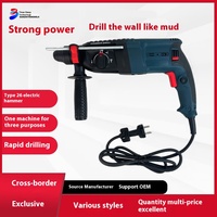 Marteau perforateur électrique haute puissance de type 26 multifonction intégré en béton de qualité industrielle-Nouveau marteau à percussion pour perceuse électrique