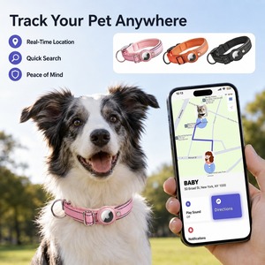 Collier de suivi intelligent pour animaux de compagnie en nylon avec localisateur, couleur rouge, collier <span class=keywords><strong>GPS</strong></span> pour <span class=keywords><strong>chien</strong></span> - Product Image 3