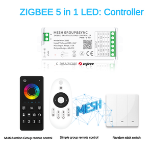 Sxzm Smartlife tuya ZigBee App kiểm soát LED Strip ánh sáng lưới khu PWM Dimmer với RGB RGBW rgbcct COB SMD 4 kênh đầu ra - Product Image 2