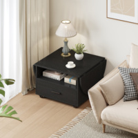 Nouveau design très vendu Mobilier de salon pliable Table basse centrale en bois avec grand espace de rangement