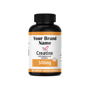 Creatina OEM 500mg con Arginina y Citrulina, 150 Cápsulas Vegetales, Marca Privada, Suplemento Dietético Vegano - Product Image 4