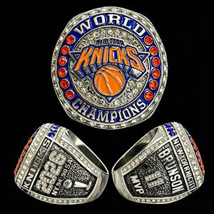 Nouvelle Collection 2026 – Bague de Champion Personnalisée <span class=keywords><strong>New</strong></span> <span class=keywords><strong>York</strong></span> Knicks en Alliage Plaqué Or 14K avec Strass en Cristal – Cadeau Anniversaire pour Fan de Sport - Product Image 1