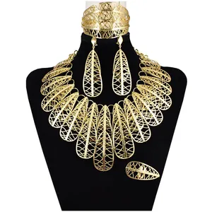 Yuminglai Brazilian Gold Jewelry Big Jewelry Sets High Quality Jewelry For Women FHK12868