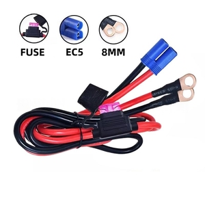 สายต่อพ่วงไฟฟ้า EC5 กันน้ำ แบบตัวผู้ตัวเมีย 40A ขนาด 10AWG ยาว 100 ซม. สำหรับรถยนต์ RC พร้อมฟิวส์และขั้วต่อ ผลิตตามสั่ง - Product Image 3
