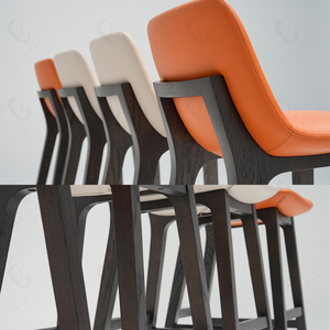 <span class=keywords><strong>Bar</strong></span> Lounge Asientos Sillas de <span class=keywords><strong>Bar</strong></span> de madera y salón <span class=keywords><strong>Silla</strong></span> de altura de barra apilable <span class=keywords><strong>blanca</strong></span> con respaldo - Product Image 6