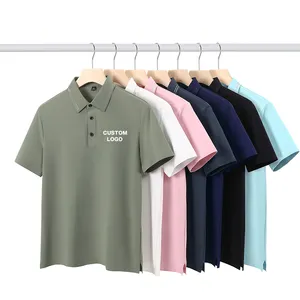 Factory supplies the latest design customized OEM logo spandex printed ordinary golf polo shirt