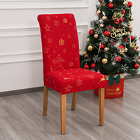 FORCHEER Housses de chaises de salle à manger de Noël Housses de chaises de cuisine de Noël extensibles Protecteur Spandex Lavable Parsons Decor