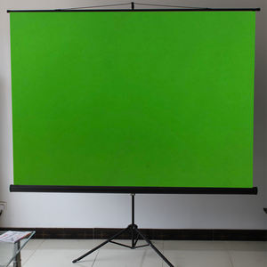 Écran <span class=keywords><strong>vert</strong></span> pliable avec trépied, <span class=keywords><strong>fond</strong></span> chromakey rétractable, support de diffusion en direct pour jeux - Product Image 1