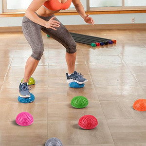 Palla da Yoga Semisferica da 16 cm per Massaggio Piedi, in PVC, a Forma di Riccio, per Allenamento Pilates ed <span class=keywords><strong>Equilibrio</strong></span> - Product Image 6