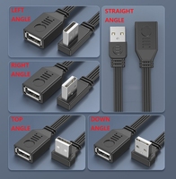 Cable DE DATOS USB de codo en ángulo doble de perfil bajo Cable plano Delgado FPV FPC Cable FPV FPC Ribbon Cable USB