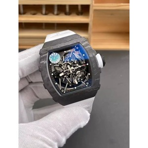 Reloj Mecánico Automático Deportivo de Lujo de Alta Gama, Clásico 3502, de Fibra de Carbono Negra, con Tourbillon, para Hombre - Product Image 1