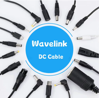 Cable de Alimentación Wavelink de 12V CC, Conector de Tornillo de 5.5mm x 2.1mm con Bloqueo, Aislamiento de PVC para Electrodomésticos