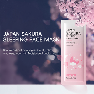 LAIKOU 3g*15 Pcs Crème de nuit hydratante anti-rides anti-âge Sakura, format voyage, masque facial pour dormir - Product Image 3