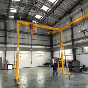 Grue à portique électrique portable-Poutrelle à levage manuel Capacité de construction de 1.2 tonnes pour un chargement et un déplacement faciles - Product Image 1