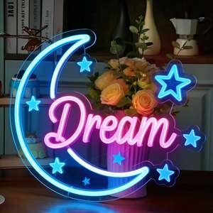 Enseigne au néon LED personnalisée - Vente en gros, livraison directe, pas de MOQ, logo personnalisé, lumière pour le Ramadan, jeu ouvert, pizza - Product Image 2