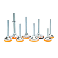 Pieds de nivellement réglables M8 M16 M20 en acier au carbone/laiton/plastique zingué robuste avec tête hexagonale pour meubles