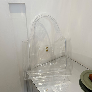 Sac fourre-tout à bandoulière en PVC style INS personnalisé sac de gelée transparent et clair <span class=keywords><strong>d</strong></span>'<span class=keywords><strong>été</strong></span> aux couleurs des bonbons sac à bandoulière pour femmes filles - Product Image 5
