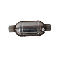 Convertisseur catalytique universel à haut débit, norme OBD2, double substrat, catalyseur d'échappement en céramique Euro V, essence, avant/arrière