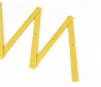 Échelle d'agilité professionnelle pliable jaune, marches en plastique PP, entraînement de vitesse en zigzag, football, portable, pliable, haute performance