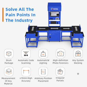 Nieuwe automatische transportband met statische DWS-dimensie- en gewichts-scanmachine met instelbare snelheid en rubberen band voor pakket sortering - Product Image 6