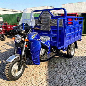 Triciclo Motorizado YIWU GUIDE de 201-250cc, Capacidad de Carga de 400kg, Transporte de Carga, Carrocería Abierta, Color Azul - Product Image 2