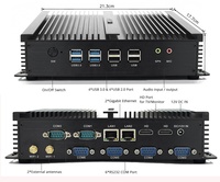 Unidad de sistema de escritorio Intel i7 integrada, ordenador industrial sin ventilador de montaje en pared Mimi, Mini PC con precio competitivo