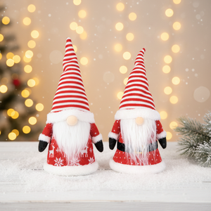 Gnomos Navideños de Peluche Baratos al por Mayor, Pequeños <span class=keywords><strong>Elfos</strong></span> Navideños Color Borgoña - Product Image 3