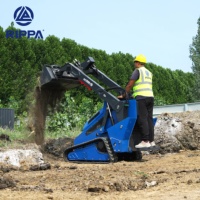 NOUVEAU Chargeur frontal sur chenilles diesel chinois Skidsteer Mini chargeuse compacte homologuée CE