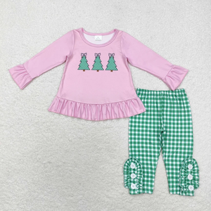 Conjunto de Ropa de San Valentín para Niñas, Pijama de Manga Larga con Estampado de Corazón Rosa y Lazo Azul - Product Image 6