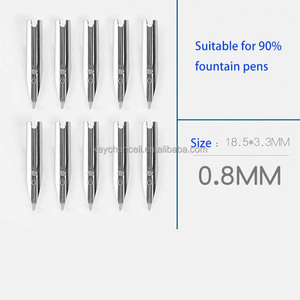 Văn phòng phẩm văn phòng phẩm cung cấp văn bản phụ kiện 18.5 0.38 0.5 0.8 <span class=keywords><strong>tip</strong></span> xi lanh Nib Vàng thư pháp Nib đài phun nước bút nibs - Product Image 5