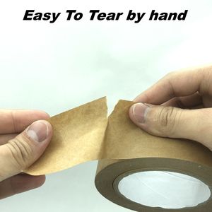 Cinta de Papel Kraft Ecológica Personalizada, Bajo MOQ, Autoadhesiva, con Goma de una Cara para Sellado de Cajas, Impresión de Logotipo - Product Image 4