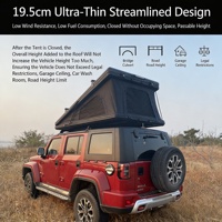 Tente de toit rigide pour 2-3 personnes, tente de toit rigide pour Jeep SUV, tente de toit rigide pour voiture tout-terrain, tente de toit pour porte-bagages de voiture