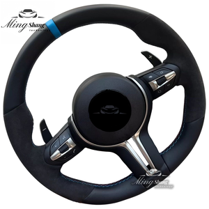 Volante Deportivo Negro en Forma de T con Botones, Compatible con <span class=keywords><strong>BMW</strong></span> F10 <span class=keywords><strong>F30</strong></span> E60 E90 F35 F22 F32 X2 X3 X4 X5 X6 M1 M2 M3 M4 M5 M6 - Product Image 2