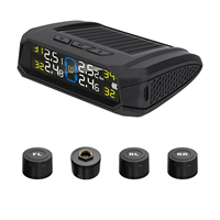 Tenaga surya, tampilan LCD Digital Universal Sistem Monitor Tekanan Ban (TPMS) dengan Sensor eksternal untuk MPV Off-Road Van