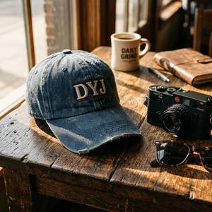 <span class=keywords><strong>Gorra</strong></span> de Béisbol Personalizada Unisex con Logotipo Bordado, de Sarga, Formal, de Alta Calidad, de Algodón Teñido y Lavado, Estilo Vintage, Color Sólido, para Deportes, Tipo Dad Hat, Tipo Cowboy, al por Mayor - Product Image 4