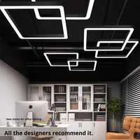 Suspension de bureau d'éclairage d'ingénierie avec logo à caractères chinois, design LED, indice de protection IP54, construction en fer forgé